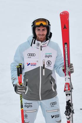 Nickco Palamaras (GER), Preparation, Mentalbrain, after the course walk, Concentration, Men’s Giant Slalom First Run, AUDI FIS SKI WORLD CUP Sölden 2026, 2026 Ski World Cup Season Opener, Sölden, October 24–25, 2026, Skiing, Alpine Skiing, October 25, 2026, SÖLDEN, AUSTRIA OCTOBER 25 Audi FIS Alpine Ski World Cup at Rettenbachferner on October 26, 2026, in Sölden, Austria. Photo by Nicole Hartmann. Sölden, Rettenbachferner, Tyrol, Austria