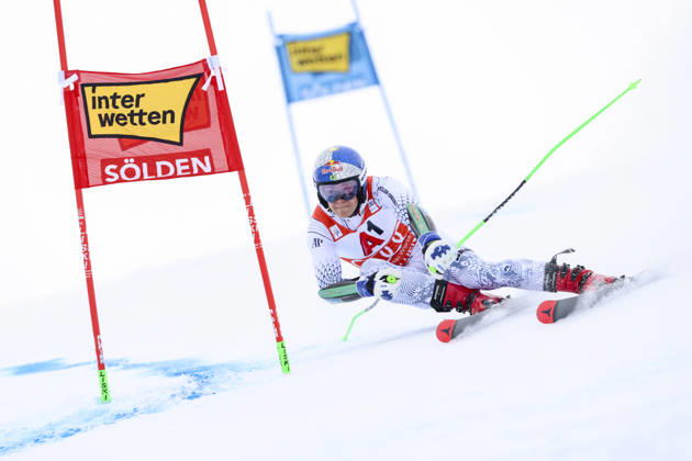 ALPINE SKIING - FIS WC Soelden SOELDEN,AUSTRIA,25.OCT.26 - ALPINE SKIING - FIS World Cup season opening, Rettenbachferner, giant slalom, men. Image shows Lucas Pinheiro Braathen (BRA).  GEPAxpictures xMathiasxMandl
