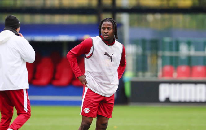 RB Leipzig Training, Bundesliga, Leipzig, October 25, 2026, RBL Academy Training Center, Soccer, Bundesliga, RB Leipzig Training, Pictured: Johan Bakayoko 11, RB Leipzig, Picture Point