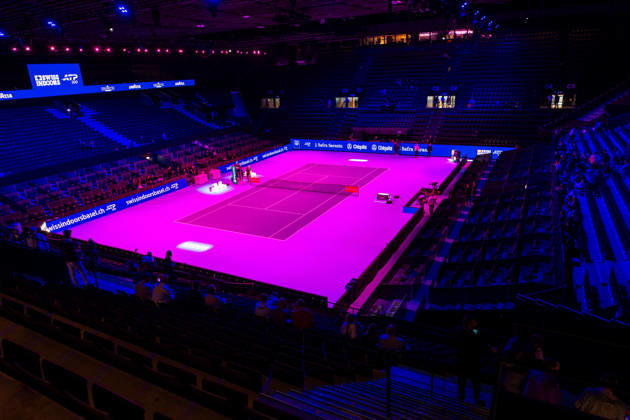 BASEL, SWITZERLAND, OCTOBER 25: A view inside the stadium during Day 2 of the Swiss Indoors Basel at St. Jakobshalle on October 25, 2026, in Basel, Switzerland Copyright: xJustPictures.ch PascalxvonxBürenx jp-en-EuSpIm-Pavo_Fotografie-04541