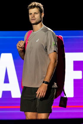 BASEL, SWITZERLAND, OCTOBER 25 Yannick Hanfmann of Germany before Day 2 of the Swiss Indoors Basel at St. Jakobshalle on October 25, 2026, in Basel, Switzerland Copyright: xJustPictures.ch PascalxvonxBürenx jp-en-EuSpIm-Pavo_Fotografie-731854