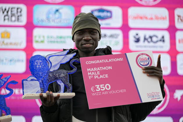 IPA90162057 - Hammington Kimaiyo, winner of the 40th Venice Marathon in 2026, a marathon race held in Venice, Italy, on October 25, 2026  Copyright: xAlessioxMarini IPAxSportx xx IPA90162057 IPA90162057