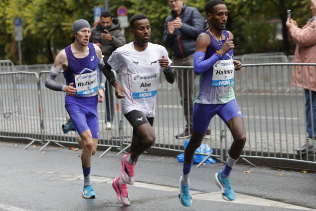 October 25, 2026 Track and Field 43rd Mainova Frankfurt Marathon European Champion Richard Ringer, LC Rehlingen Personal best: 2:05:46 In memory of a stillbirth Wed. evening Tilahun re Haimro Alame Frankfurt am Main, Hesse, Germany