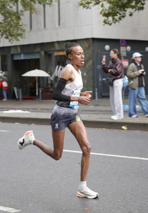 October 25, 2026 Track and Field 43rd Mainova Frankfurt Marathon: Zeineba Yimer Worku of Ethiopia was the fastest woman with a time of 2:19:45 in Frankfurt am Main, Hesse, Germany