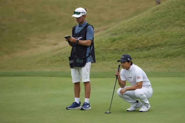 October 25, 2026, Cheonan, Chungnam, SOUTH KOREA: Oct 25, 2026-Cheonan, South Korea-Yuto KATSURAGAWA of Japan action on 16th Green during a DP World Tour Genesis Championship Final Round at Woo Jeong Hills CC in Cheonan, South Korea. Cheonan SOUTH KOREA - ZUMAr168 20261025_aap_r168_075 Copyright: xRyuxSeung-Ilx