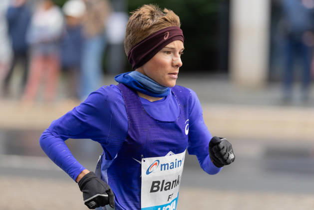 Mainova Frankfurt Marathon 2026: Blanka Dörfel of Germany Finishes Second in the Women s Division at the Mainova Frankfurt Marathon on October 25, 2026, in Frankfurt am Main, Frankfurt am Main, Hesse, Germany; Festhalle, Race Course