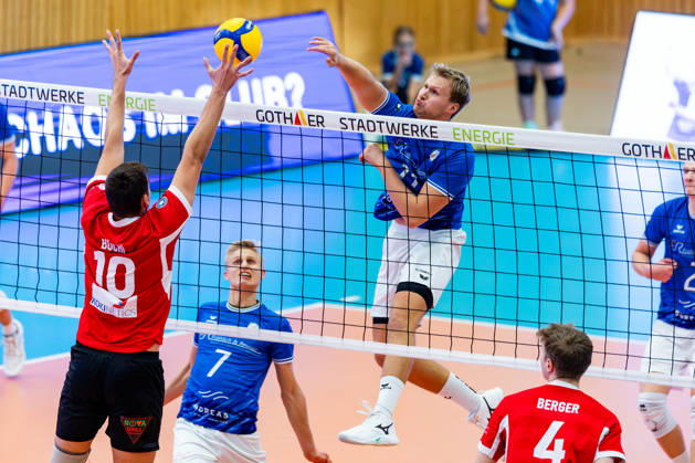 Volleyball, DVV Pokal Quali, Blue Volleys Gotha - TuS Kriftel