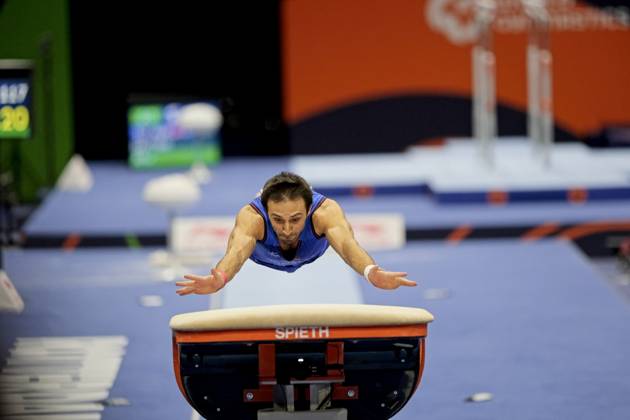 Artistic Gymnastics World Championships 2026 - Apparatus Finals - Day 2 Artur Davtyan of Armenia performs on the vault during the men s apparatus finals at the 2026 World Artistic Gymnastics Championships at Rotterdam Ahoy in Rotterdam, Netherlands, on October 25, 2026. Rotterdam Netherlands  Copyright: xGeorgiosxKostomitsopoulosx originalFilename:kostomitsopoulos-notitle261025_npy72.jpg