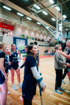 BB 1BL Halfit Lions vs. Herner TC: Nicole Brochlitz of the Halfit Lions during the 2026–2027 season in the DBBL Toyota Women s Basketball Bundesliga, in a game between the Halfit Lions and Herner TC at the SWH Arena on October 25, 2026, in Halle (Saale), Saxony-Anhalt, Germany