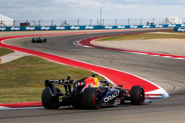 F1 - UNITED STATES GRAND PRIX 2026 03 VERSTAPPEN Max (nld), Red Bull Racing Ford RB22, action during the 2026 Formula 1 United States Grand Prix, 18th round of the 2026 Formula One World Championship, WM, Weltmeisterschaft from October 23 to 25, 2026 on the Circuit of the America, in Austin, Texas, United States of America -  Copyright: xEricxAlonsox