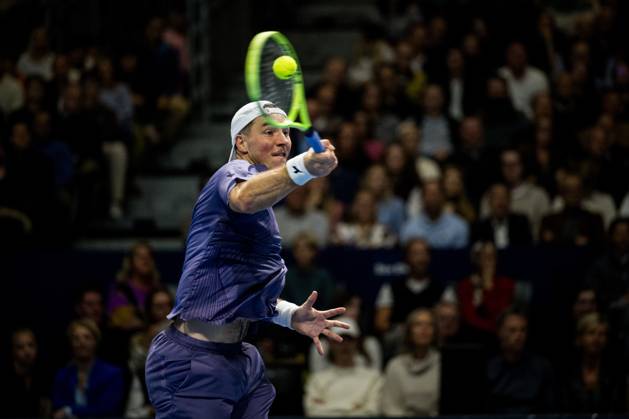 Jan-Lennard Struff of Germany pictured in action during the European Open ATP, Tennis Herren tennis tournament in Brussels, on Sunday 25 October 2026. This year s edition of the tournament is taking place from 17 to 25 October JASPERxJACOBS  x191032882x