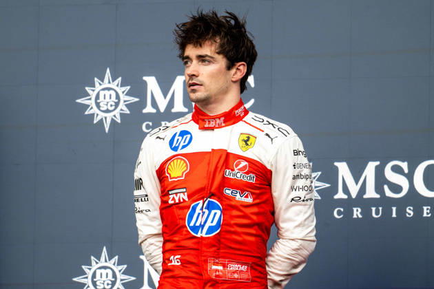F1 - UNITED STATES GRAND PRIX 2026 LECLERC Charles (mco), Scuderia Ferrari SF-26, portrait podium during the 2026 Formula 1 United States Grand Prix, 18th round of the 2026 Formula One World Championship, WM, Weltmeisterschaft from October 23 to 25, 2026 on the Circuit of the America, in Austin, Texas, United States of America - AustinUnited States  Copyright: xALBERTOxVIMERCATIx