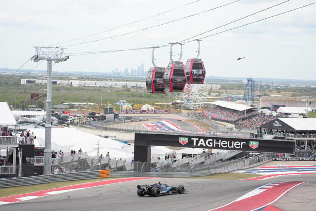 October 25, 2026, Circuit of The Americas, Austin, 2026 FORMULA 1 MSC CRUISES UNITED STATES GRAND PRIX, George Russell (GBR), Mercedes AMG Petronas Formula One Team. Photo by Hasan Bratic, DeFodi Images