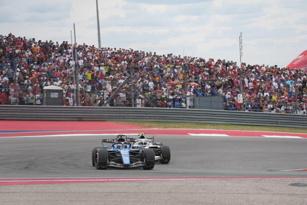 October 25, 2026, Circuit of The Americas, Austin, 2026 FORMULA 1 MSC CRUISES UNITED STATES GRAND PRIX, Alexander Albon GBR, Atlassian Williams F1 Team, Valtteri Bottas FIN, Cadillac Formula 1 Team Photo by Hasan Bratic DeFodi Images