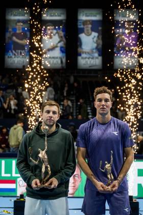 Tallon Griekspoor of the Netherlands and Jan-Lennard Struff of Germany after the European Open ATP, Tennis Herren tennis tournament in Brussels, on Sunday 25 October 2026. This year s edition of the tournament is taking place from 17 to 25 October JASPERxJACOBS  x191047168x