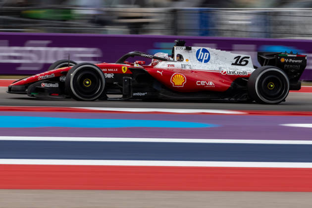 Oct 25, 2026. Charles Leclerc (16) of team Ferrari in action at the Formula 1 MSC Cruises United States Grand Prix, Circuit of the Americas in Austin, Texas. Kimi Antonelli wins in Austin. 2nd place goes to Charles Leclerc and 3rd place goes to Max Verstappen and Hamilton comes in 4th. CSM Austin USA - ZUMAc04_ 20261025_zma_c04_250 Copyright: xRobertxBackmanx