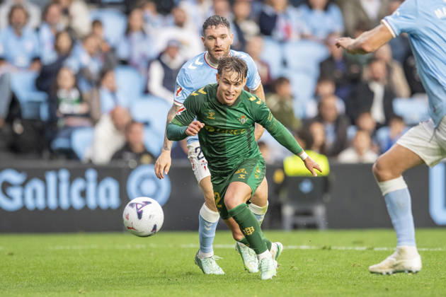 R C Celta vs. Real Betis in La Liga EA Sports,Matchday 10: Angel Ortiz of Real Betis during Matchday 10 of La Liga EA Sports: R.C. Celta vs. Real Betis on October 25, 2026, at Abanca Balaidos Stadium in Vigo, Pontevedra, Spain Copyright: xLuisxlorenzox