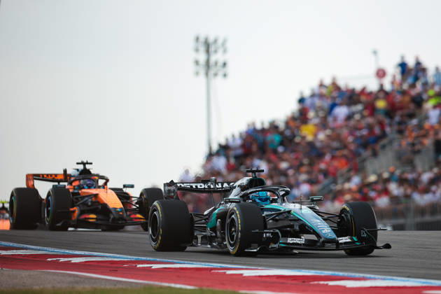 F1 - UNITED STATES GRAND PRIX 2026 63 RUSSELL George (gbr), Mercedes AMG F1 Team W17, action during the 2026 Formula 1 United States Grand Prix, 18th round of the 2026 Formula One World Championship, WM, Weltmeisterschaft from October 23 to 25, 2026 on the Circuit of the America, in Austin, Texas, United States of America - AustinUnited States  Copyright: xEricxAlonsox