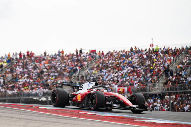 United States Grand Prix Race - Austin Ferrari driver Charles Leclerc (16) races during the United States Formula One Grand Prix at the Circuit of the Americas in Austin, Texas, on October 25, 2026. Photo by Alexis Jumeau ABACAPRESS.COM Austin Texas  Copyright: xJumeauxAlexis ABACAx