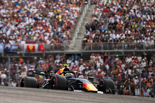 United States Grand Prix Race - Austin Red Bull Racing driver Isack Hadjar (6) races during the United States Formula One Grand Prix at the Circuit of the Americas in Austin, Texas, on October 25, 2026. Photo by Alexis Jumeau ABACAPRESS.COM Austin Texas  Copyright: xJumeauxAlexis ABACAx