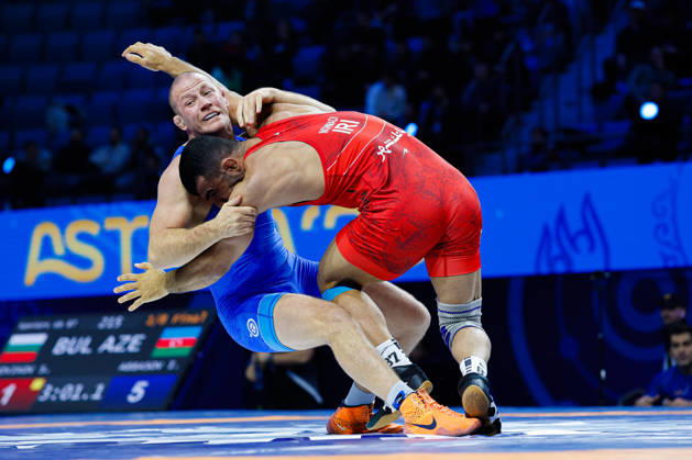 Senior World Championships, 87 kg Greco-Roman: Alireza Azizkhoon Mohmadipiani (IRI) def. Arkadiusz Kulynycz (POL) Copyright: xKostadinxAndonovx