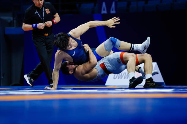 Senior World Championships, 87 kg Greco-Roman: Seunghwan Lee (KOR) defeated Luis Eduardo Avendano Rojas (VEN) Copyright: xKostadinxAndonovx
