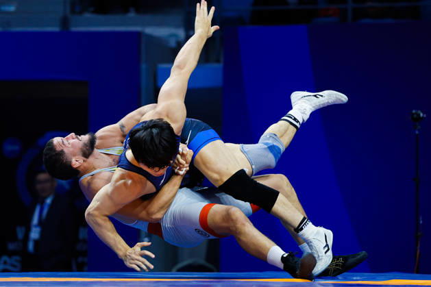 Senior World Championships, 87 kg Greco-Roman: Seunghwan Lee (KOR) defeated Luis Eduardo Avendano Rojas (VEN) Copyright: xKostadinxAndonovx