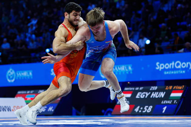 Senior World Championships, 87 kg Greco-Roman: Tamas Levai (HUN) defeated Mohamed Elkasem Elsayed Ahmed Saied Dyab (EGY) Copyright: xKostadinxAndonovx