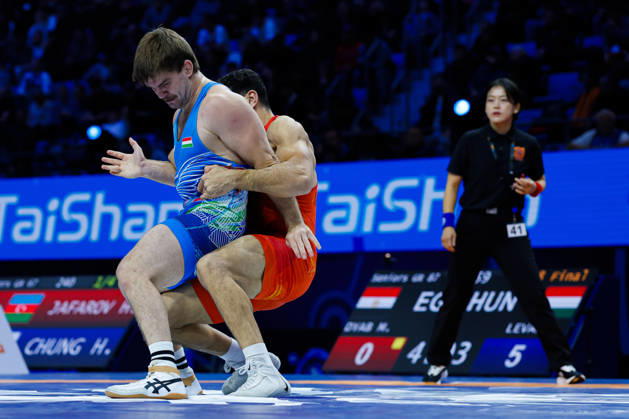 Senior World Championships, 87 kg Greco-Roman: Tamas Levai (HUN) defeated Mohamed Elkasem Elsayed Ahmed Saied Dyab (EGY) Copyright: xKostadinxAndonovx