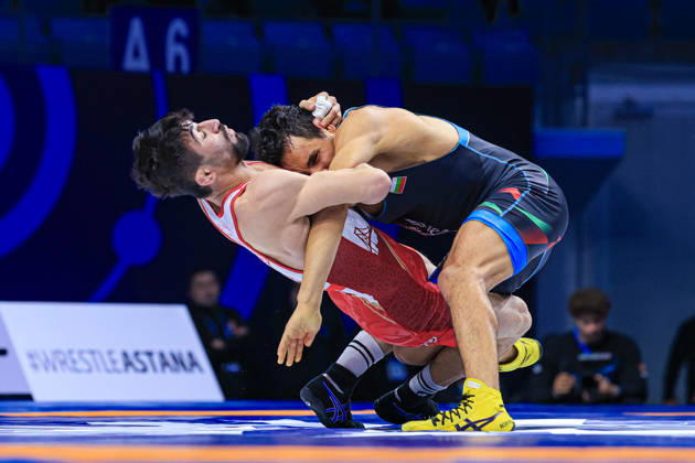 Senior World Championships, 63 kg Greco-Roman: Edmond Armen Nazaryan (BUL) def. Kerem Kamal (TUR) Copyright: xAmirrezaxAliasgarix Kadir Caliskan United World Wr