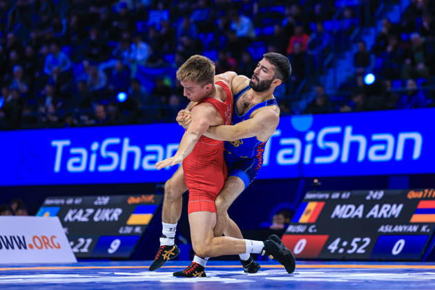 Senior World Championships, 63 kg Greco-Roman: Karen Aslanyan (ARM) defeated Corneliu Rusu (MDA) Copyright: xAmirrezaxAliasgarix Kadir Caliskan United World Wr