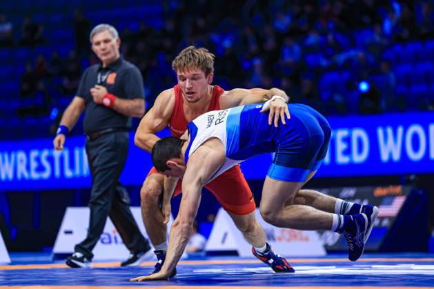 Senior World Championships, 67 kg Greco-Roman: Daniial Agaev (RUS) defeated Christopher Josef Kraemer (GER) Copyright: xAmirrezaxAliasgarix Kadir Caliskan United World Wr