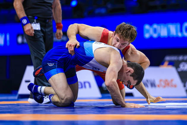 Senior World Championships, 67 kg Greco-Roman: Daniial Agaev (RUS) defeated Christopher Josef Kraemer (GER) Copyright: xAmirrezaxAliasgarix Kadir Caliskan United World Wr