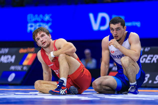 Senior World Championships, 67 kg Greco-Roman: Daniial Agaev (RUS) defeated Christopher Josef Kraemer (GER) Copyright: xAmirrezaxAliasgarix Kadir Caliskan United World Wr
