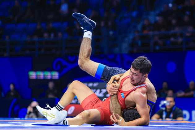 Senior World Championships, 67 kg, Greco-Roman: Saeid Morad Gholi Esmaeili Leivesi (IRI) vs. Bagdat Sabaz (KAZ) Copyright: xAmirrezaxAliasgarix Kadir Caliskan United World Wr