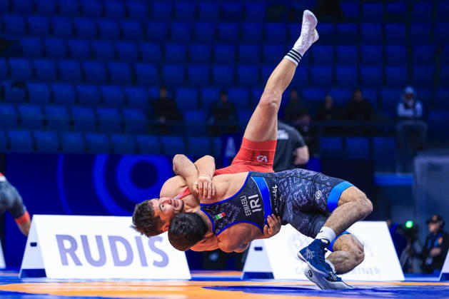 Senior World Championships, 67 kg, Greco-Roman: Saeid Morad Gholi Esmaeili Leivesi (IRI) vs. Bagdat Sabaz (KAZ) Copyright: xAmirrezaxAliasgarix Kadir Caliskan United World Wr