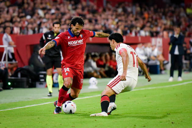 ESP LaLiga EA Sports Sevilla FC vs. Osasuna Ruben Garcia of Osasuna during the LaLiga EA Sports match between Sevilla FC and Osasuna, played at the Ramón Sánchez Pizjuán Stadium in Seville on October 26, 2026, in Spain. Spanish Soccer Copyright: xAgenciaxLOFx