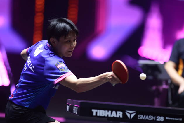 2026 WTT Champions Montpellier : Day 1 Cheng I-Ching of Chinese Taipei competes against Shin Yubin of South Korea during the Women s Singles round of 32 match on day one of the WTT Champions Montpellier 2026 at Sud de France ARENA in Montpellier, France, on October 27, 2026. Montpellier France  Copyright: xRemyxGrosx originalFilename:gros-notitle261027_np13Z.jpg