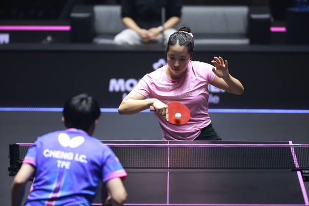 2026 WTT Champions Montpellier : Day 1 Shin Yubin of South Korea competes against Cheng I-Ching of Chinese Taipei during the Women s Singles round of 32 match on day one of the WTT Champions Montpellier 2026 at Sud de France ARENA in Montpellier, France, on October 27, 2026. Montpellier France  Copyright: xRemyxGrosx originalFilename:gros-notitle261027_npldg.jpg