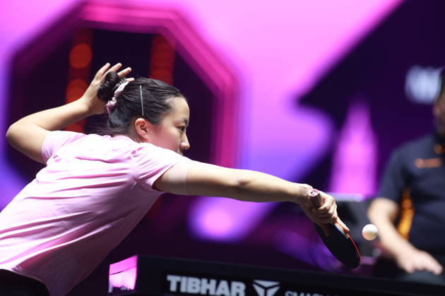 2026 WTT Champions Montpellier : Day 1 Shin Yubin of South Korea competes against Cheng I-Ching of Chinese Taipei during the Women s Singles round of 32 match on day one of the WTT Champions Montpellier 2026 at Sud de France ARENA in Montpellier, France, on October 27, 2026. Montpellier France  Copyright: xRemyxGrosx originalFilename:gros-notitle261027_npYy0.jpg