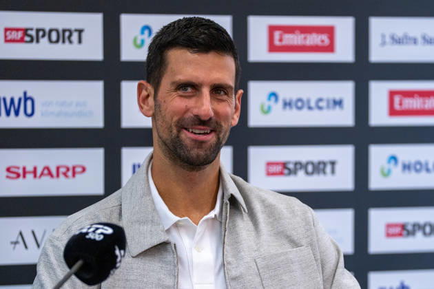 BASEL, SWITZERLAND, OCTOBER 27: Novak Djokovic of Serbia at a press conference during Day 4 of the Swiss Indoors Basel at St. Jakobshalle on October 27, 2026, in Basel, Switzerland Copyright: xJustPictures.ch PascalxvonxBürenx jp-en-EuSpIm-Pavo_Fotografie-06831