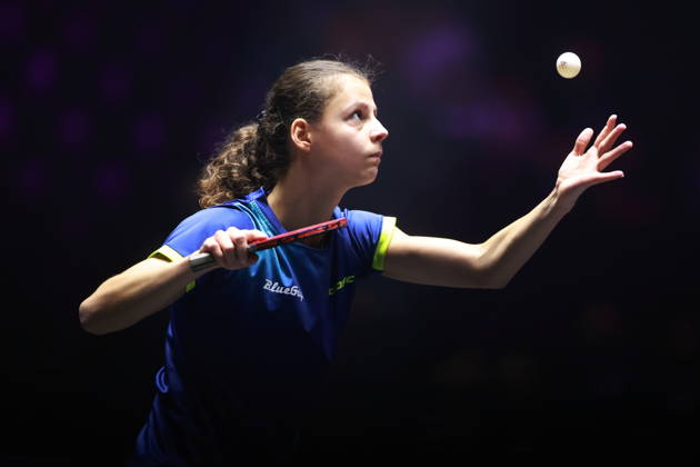 2026 WTT Champions Montpellier : Day 1 Camille Lutz of France plays a return against Sun Yingsha of China during the Women s Singles round of 32 match on day one of the WTT Champions Montpellier 2026 at Sud de France ARENA in Montpellier, France, on October 27, 2026. Montpellier France  Copyright: xRemyxGrosx originalFilename:gros-notitle261027_npTfF.jpg