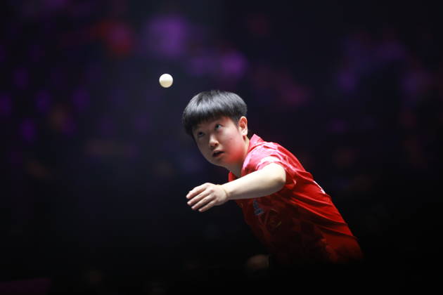2026 WTT Champions Montpellier : Day 1 Sun Yingsha of China plays against Camille Lutz of France during the Women s Singles round of 32 match on day one of the WTT Champions Montpellier 2026 at Sud de France ARENA in Montpellier, France, on October 27, 2026. Montpellier France  Copyright: xRemyxGrosx originalFilename:gros-notitle261027_npUCQ.jpg