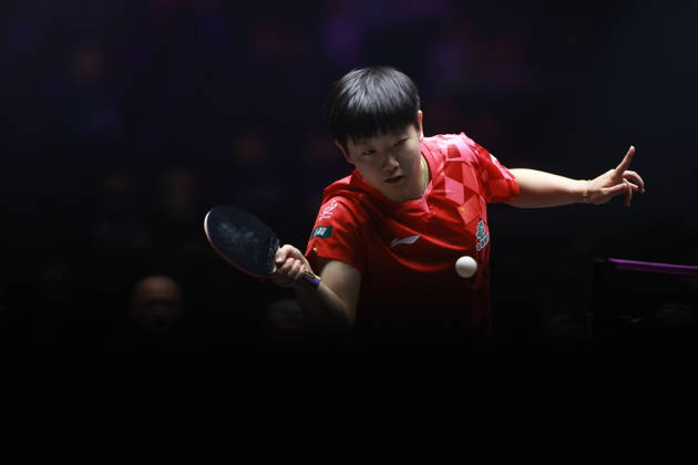 2026 WTT Champions Montpellier : Day 1 Sun Yingsha of China plays against Camille Lutz of France during the Women s Singles round of 32 match on day one of the WTT Champions Montpellier 2026 at Sud de France ARENA in Montpellier, France, on October 27, 2026. Montpellier France  Copyright: xRemyxGrosx originalFilename:gros-notitle261027_np09B.jpg