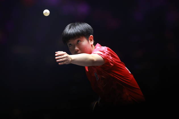 2026 WTT Champions Montpellier : Day 1 Sun Yingsha of China plays against Camille Lutz of France during the Women s Singles round of 32 match on day one of the WTT Champions Montpellier 2026 at Sud de France ARENA in Montpellier, France, on October 27, 2026. Montpellier France  Copyright: xRemyxGrosx originalFilename:gros-notitle261027_np6wl.jpg