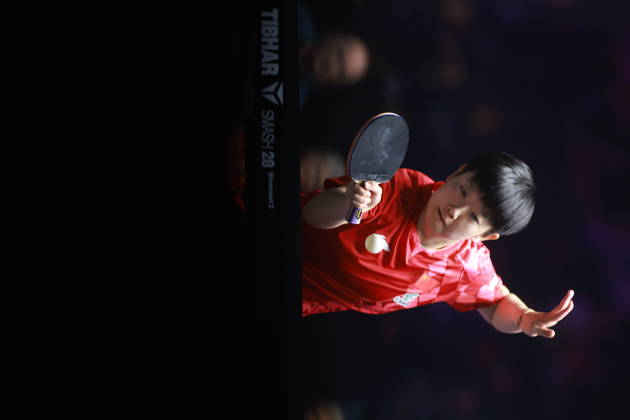 2026 WTT Champions Montpellier : Day 1 Sun Yingsha of China plays against Camille Lutz of France during the Women s Singles round of 32 match on day one of the WTT Champions Montpellier 2026 at Sud de France ARENA in Montpellier, France, on October 27, 2026. Montpellier France  Copyright: xRemyxGrosx originalFilename:gros-notitle261027_npVFR.jpg