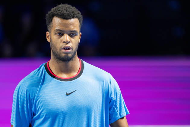 BASEL, SWITZERLAND, OCTOBER 27: Giovanni Mpetshi Perricard of France during Day 4 of the Swiss Indoors Basel at St. Jakobshalle on October 27, 2026, in Basel, Switzerland Copyright: xJustPictures.ch PascalxvonxBürenx jp-en-EuSpIm-Pavo_Fotografie-08033