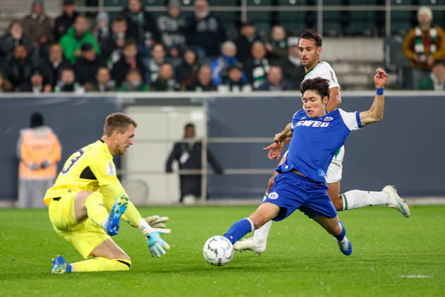 Football, DFB Cup, Borussia Mönchengladbach v Karlsruher SC