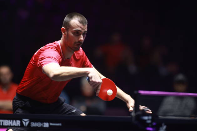 2026 WTT Champions Montpellier : Day 2 Tomislav Pucar of Croatia competes against Shunsuke Togami of Japan during the Men s Singles round of 32 match on day two of the WTT Champions Montpellier 2026 at Sud de France ARENA in Montpellier, France, on October 28, 2026. Montpellier France  Copyright: xRemyxGrosx originalFilename:gros-notitle261028_npbSD.jpg