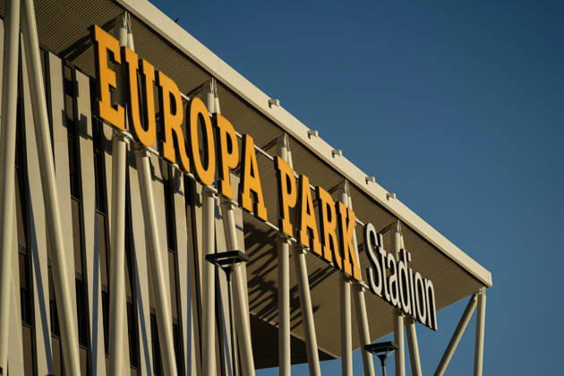 October 28, 2026, xjyhynx, Soccer, DFB Cup, 2nd Round, SC Freiburg vs. VfL Wolfsburg, from the outside of the Europa-Park Stadium in Freiburg